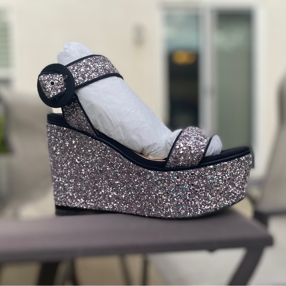 Jimmy Choo Abigail 100 lilac sparkle